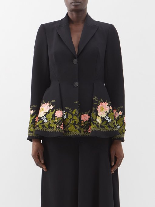 Celine - Spencer Tux Jacket in Grain de Poudre - Black - Size : 36 - for Women