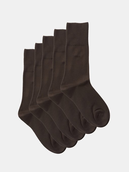Mens Black N°9 Cotton-blend Socks MATCHESFASHION Men Clothing Underwear Socks 