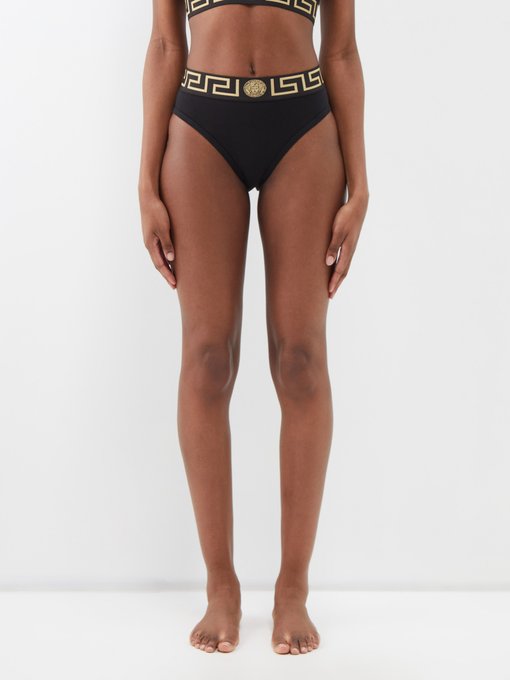 Bottega Veneta Seersucker Halterneck Swimsuit in Black - Size 40 (XS/S –  James Collective