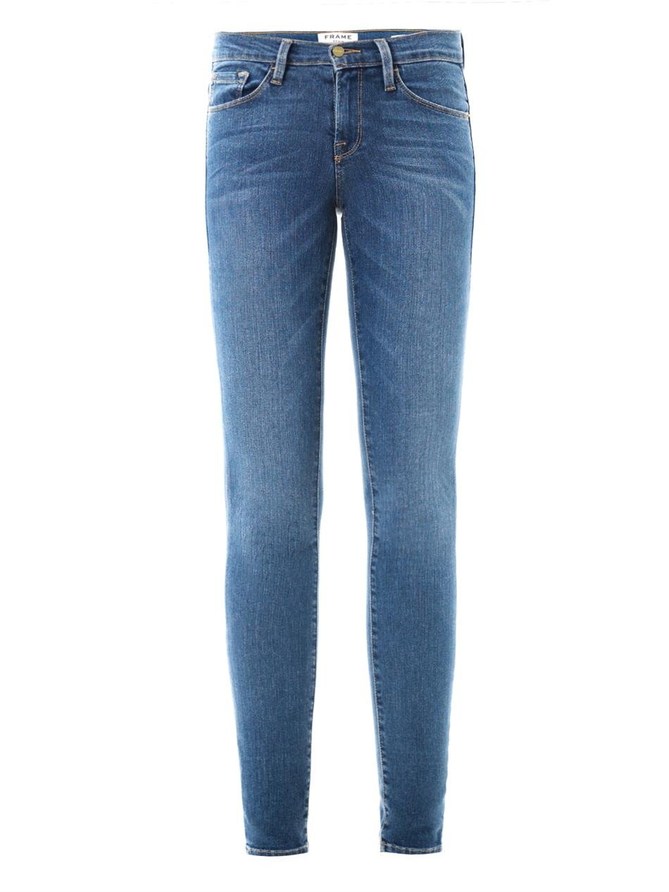 frame mid rise skinny jeans
