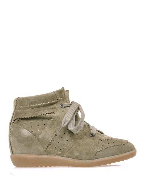 Bobby suede wedge trainers | Isabel 
