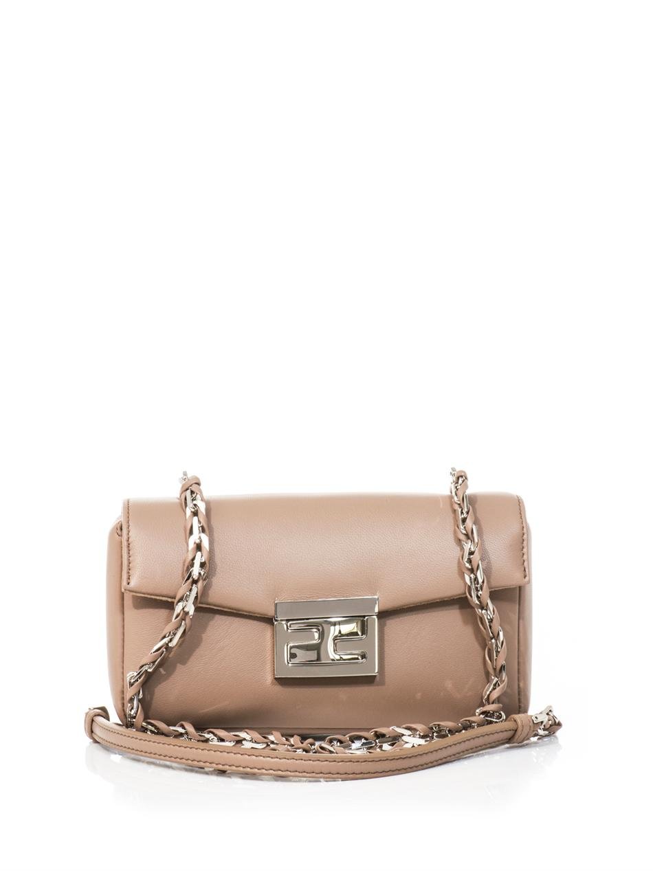 fendi baguette mini leather shoulder bag