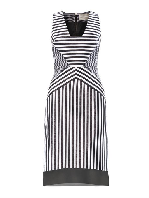 Contoured-striped jacquard dress | Richard Nicoll | MATCHESFASHION US