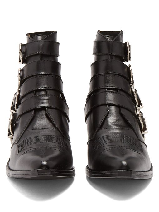 Buckle leather ankle boots | Toga 