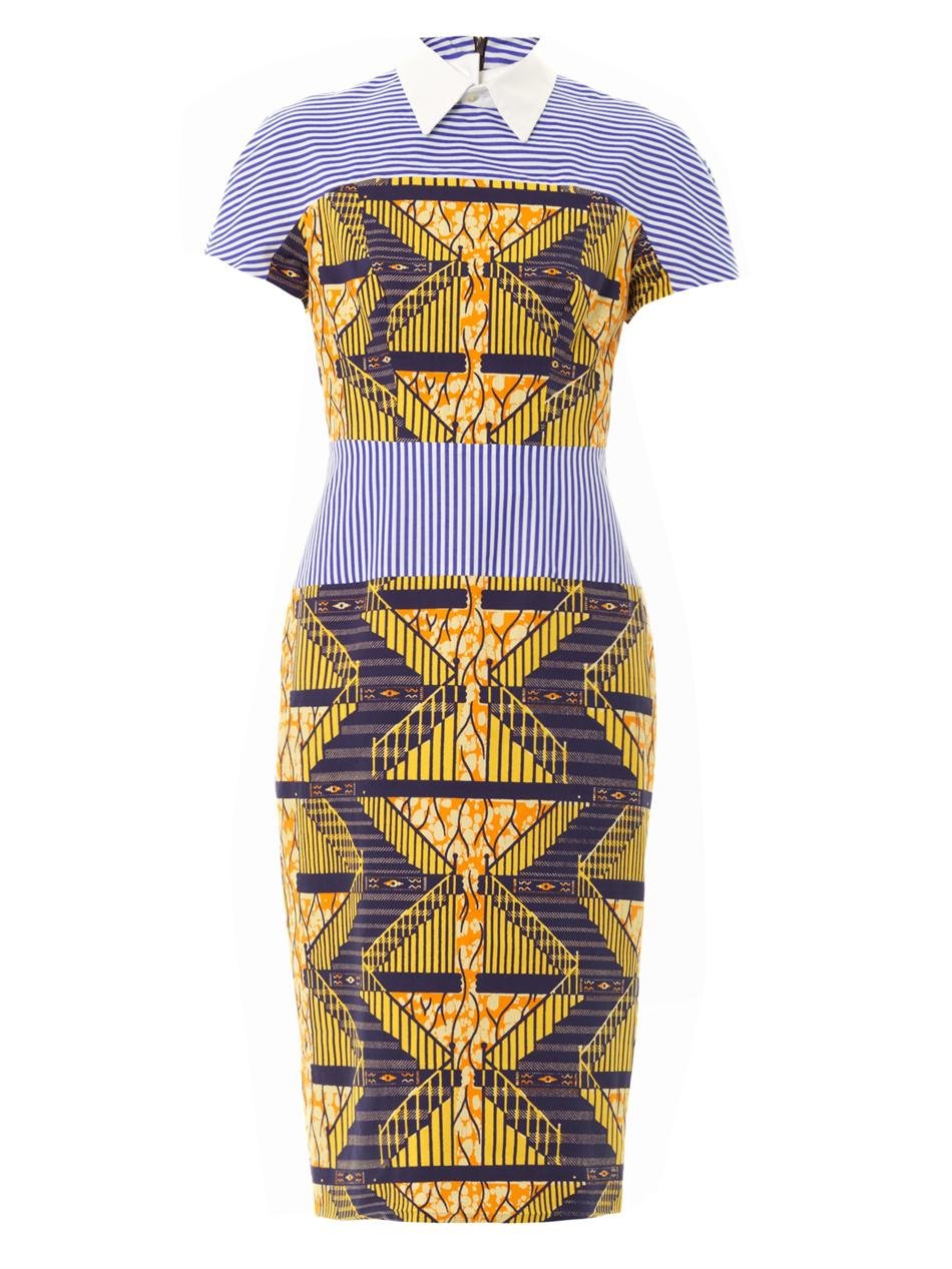 jean dresses with african print