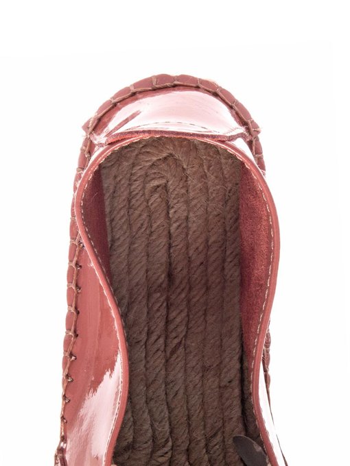 patent leather espadrilles