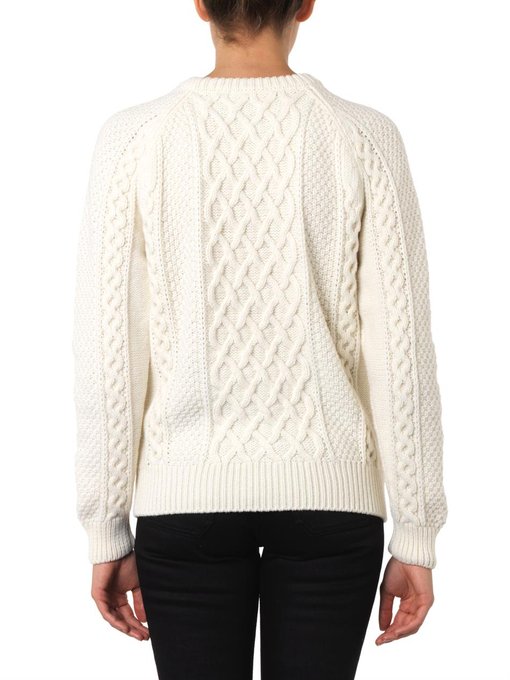 alexander mcqueen skull cable knit sweater