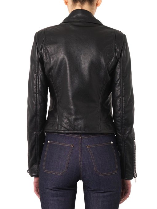 Leather biker jacket | Balenciaga | MATCHESFASHION UK