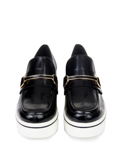 Binx faux-leather platform loafers 