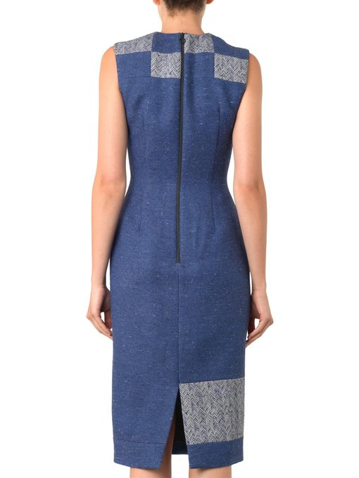 Ida patchwork herringbone dress | Roksanda | MATCHESFASHION AU