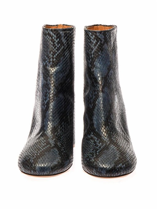 margiela snakeskin boots