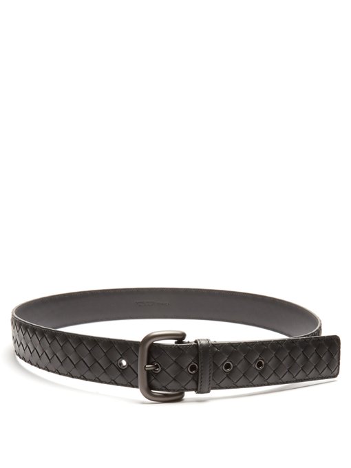Intrecciato leather 4cm belt | Bottega Veneta | MATCHESFASHION US