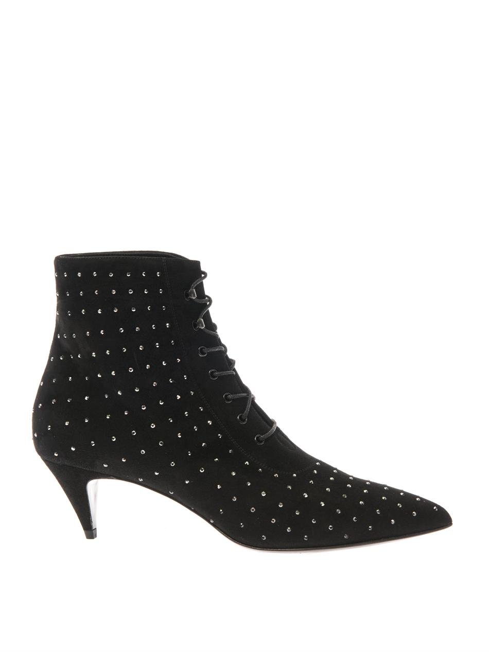 studded suede boots