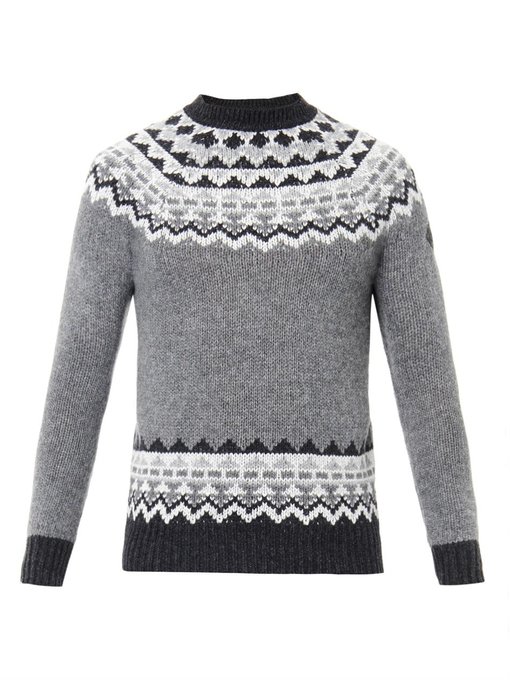 moncler fair isle sweater