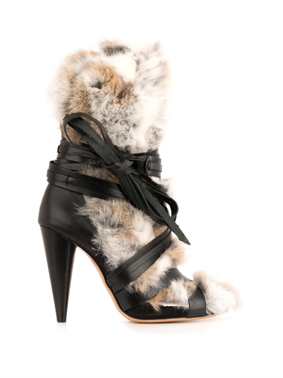 Pietra fur and leather boots | Isabel 