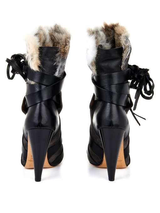 isabel marant fur boots