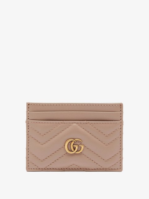 Black GG Marmont leather cardholder | Gucci UK