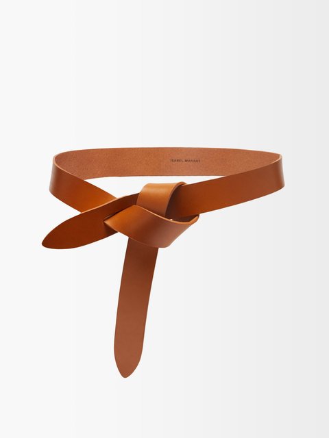 Tan Lecce looped suede belt | Isabel Marant | US
