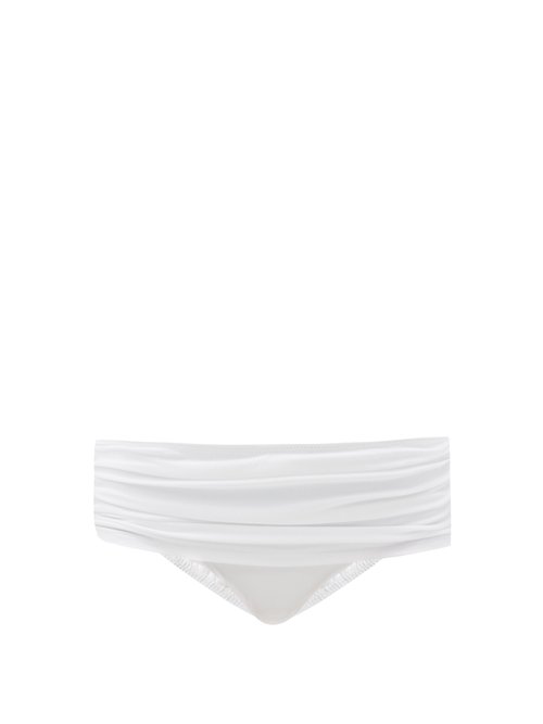 Norma Kamali - Bill Low-rise Bikini Briefs White Beachwear