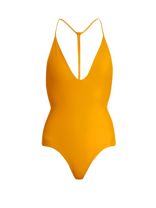 Jade Swim All In One T-back Swimsuit In Yellow | ModeSens
