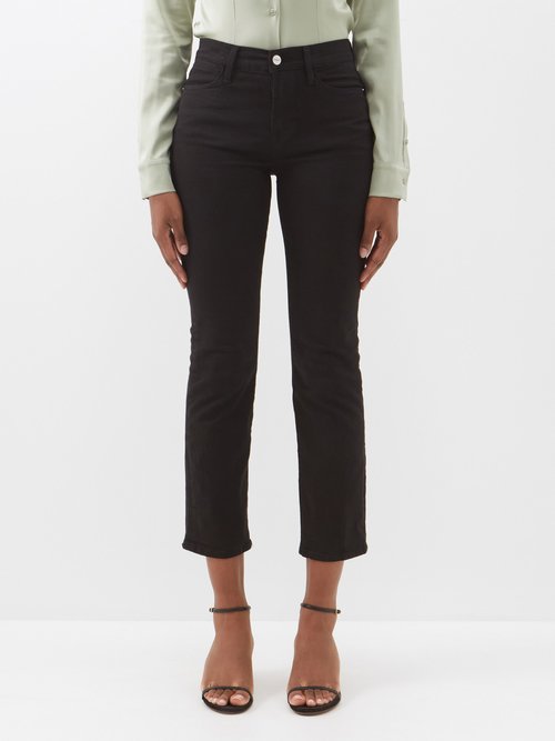 FRAME Le High High-rise Cropped Straight-leg Jeans