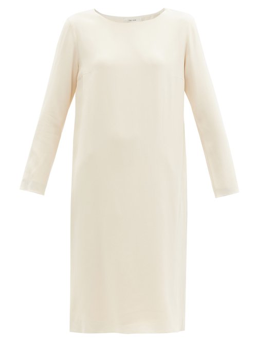 Buy The Row - Larina Crepe Tunic Dress Cream online - shop best The Row clothing sales