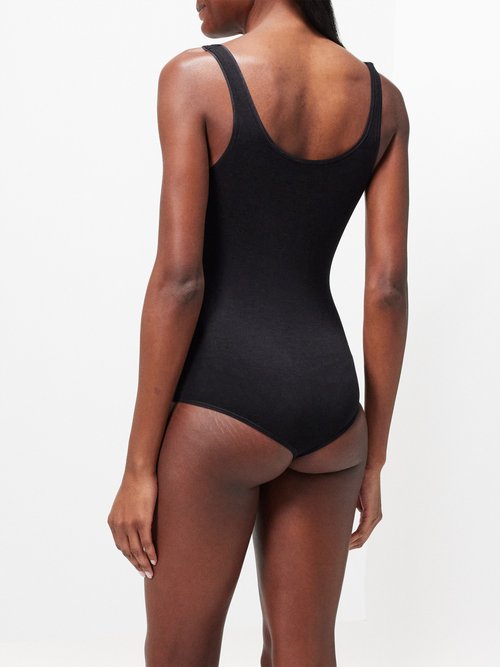 Wolford Jamaika String Bodysuit in Black
