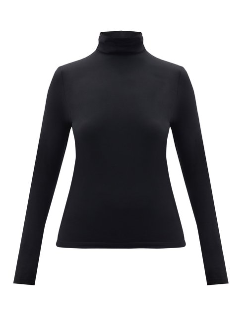 Wolford - Roll-neck Jersey Top Black