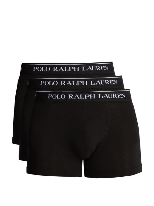 Polo Ralph Lauren Pack Of Three Cotton-blend Boxer Briefs