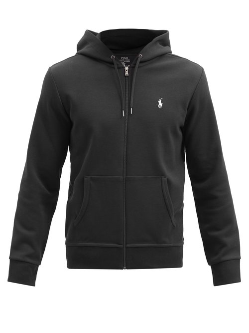 Polo Ralph Lauren - Logo-embroidered Zip-through Hooded Sweatshirt - Mens - Black