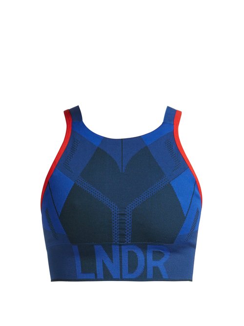 Lndr All Seasons geometric-print sports bra