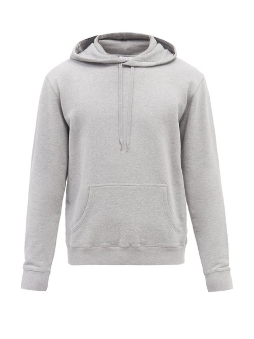 Sunspel - Cotton-jersey Hooded Sweatshirt - Mens - Grey