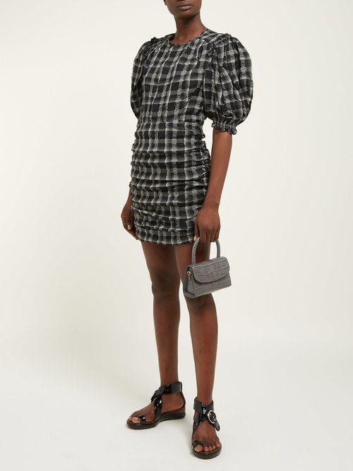 Isabel Marant Adelaide Organza Mini Dress Black - 70% Off Sale