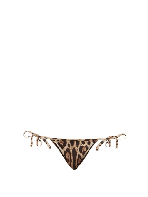 Bas de bikini à imprimé léopard