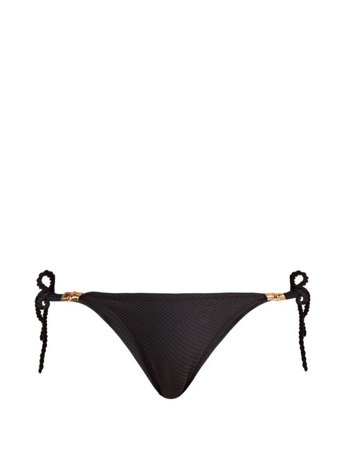 Heidi Klein - Core Textured Bikini Briefs Black Beachwear