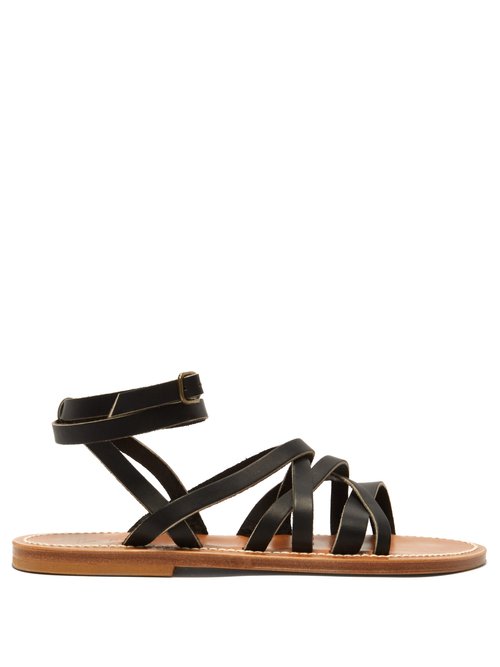 K.jacques Aphrodite leather sandals