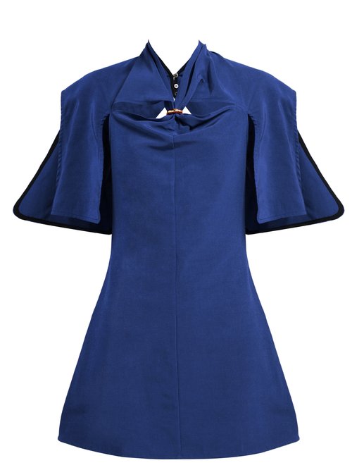 Ellery - Holly Of Hollies Cut-out Mini Dress Navy