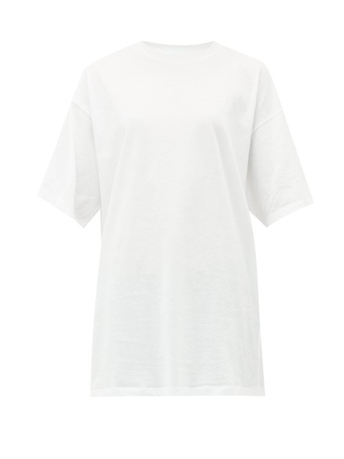 Raey - Long-line Heavy Cotton-jersey T-shirt White