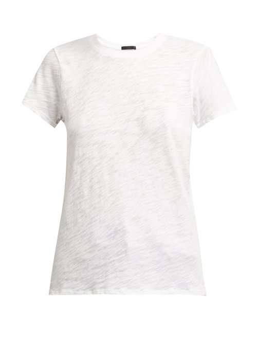 ATM - Round-neck Cotton Slub-jersey T-shirt White