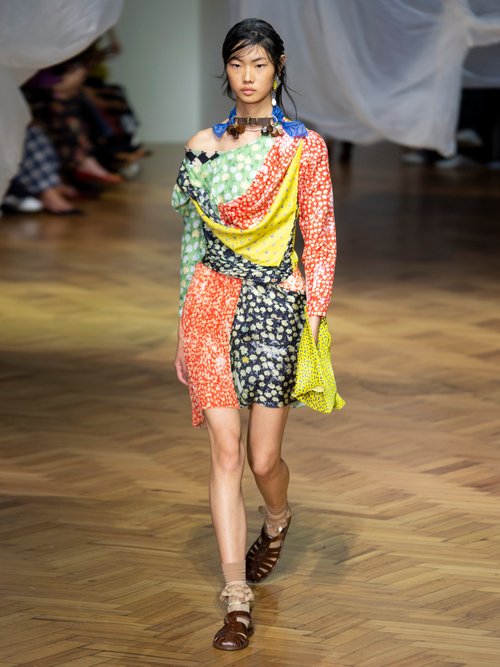 Preen By Thornton Bregazzi Adriana Floral-print Silk-blend Mini Dress Multi - 70% Off Sale