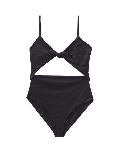 Mara Hoffman - Kia Knotted Swimsuit Black Beachwear