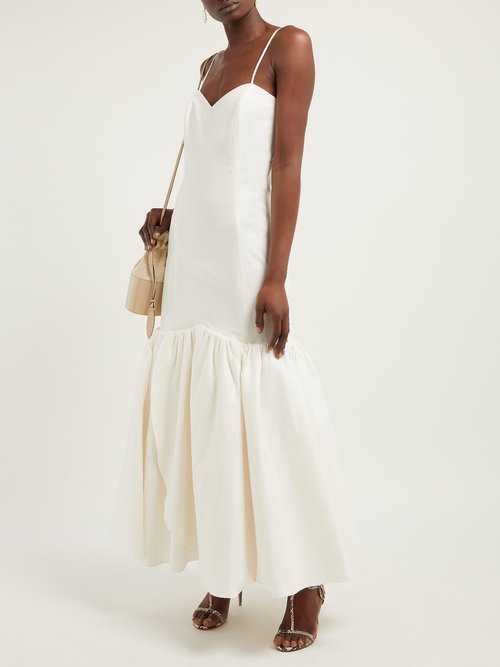 Rebecca De Ravenel Daffodil Cotton-blend Piqué Dress White - 70% Off Sale