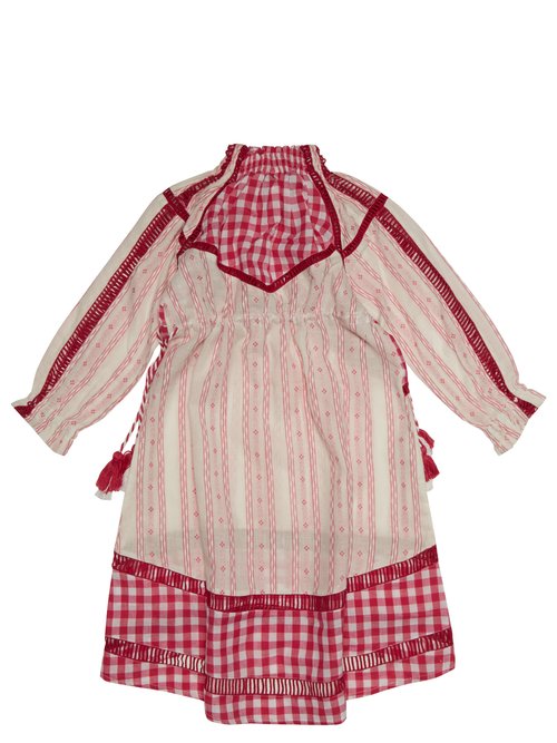 Buy Dodo Bar Or Kids Regina Embroidered Cotton Dress Pink online - shop best Dodo Bar Or Kids clothing sales