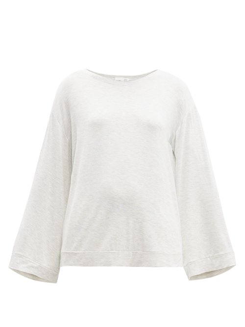 Skin Lily Long-Sleeved Jersey T-Shirt In Beige | ModeSens