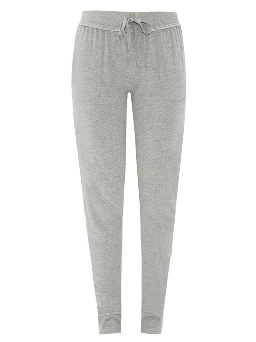 Skin Slim-Fit Cotton Pyjama Trousers In Grey | ModeSens
