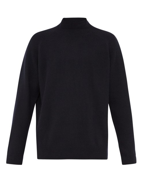 Raey - Loose-fit Funnel-neck Cashmere Sweater - Mens - Navy