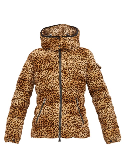 Moncler – Bady Leopard-print Quilted Down Jacket Leopard