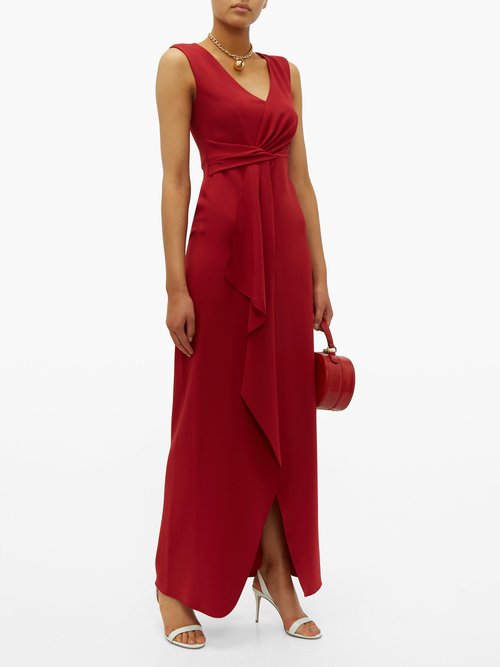 Max Mara Studio Nice Dress Red - 70% Off Sale