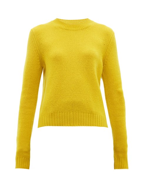 Bottega Veneta - Exaggerated-sleeve Cashmere-blend Sweater Yellow