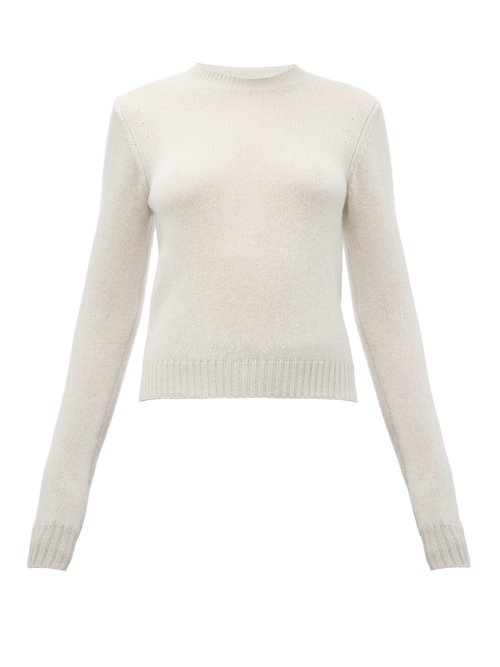 Bottega Veneta - Cropped Cashmere-blend Sweater Ivory